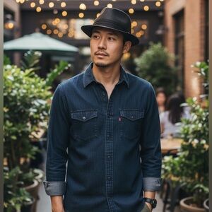 Westend Fedora Hat UNISEX England Jazz Contrast Lg - XL